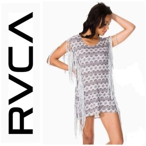 RVCA Swimsuit Cover Up Fringe M/L